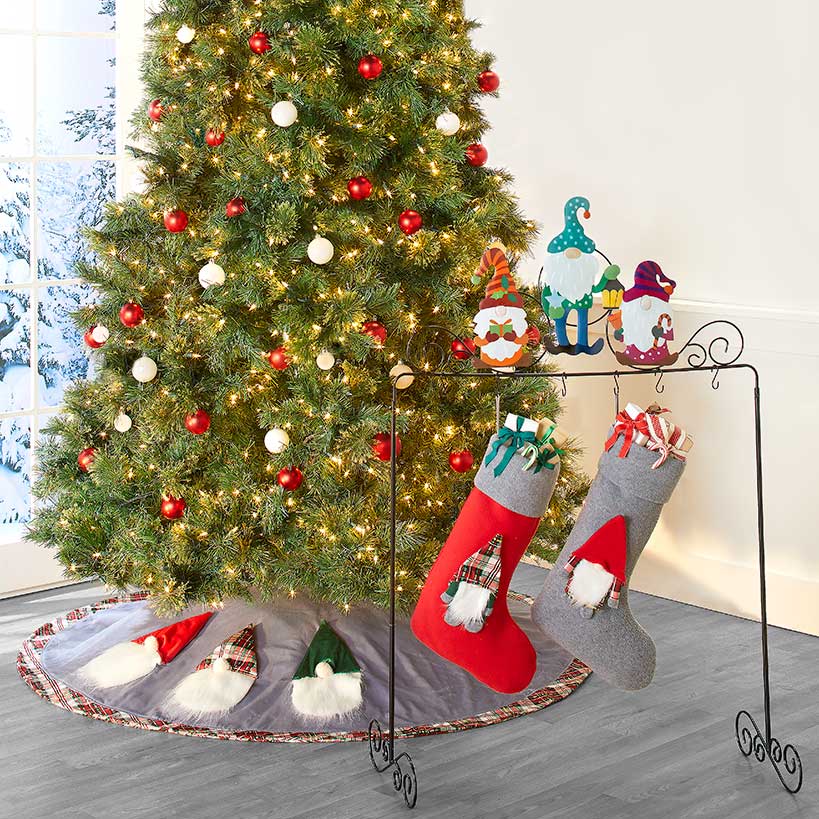 Gnome Tree Skirt or Stocking