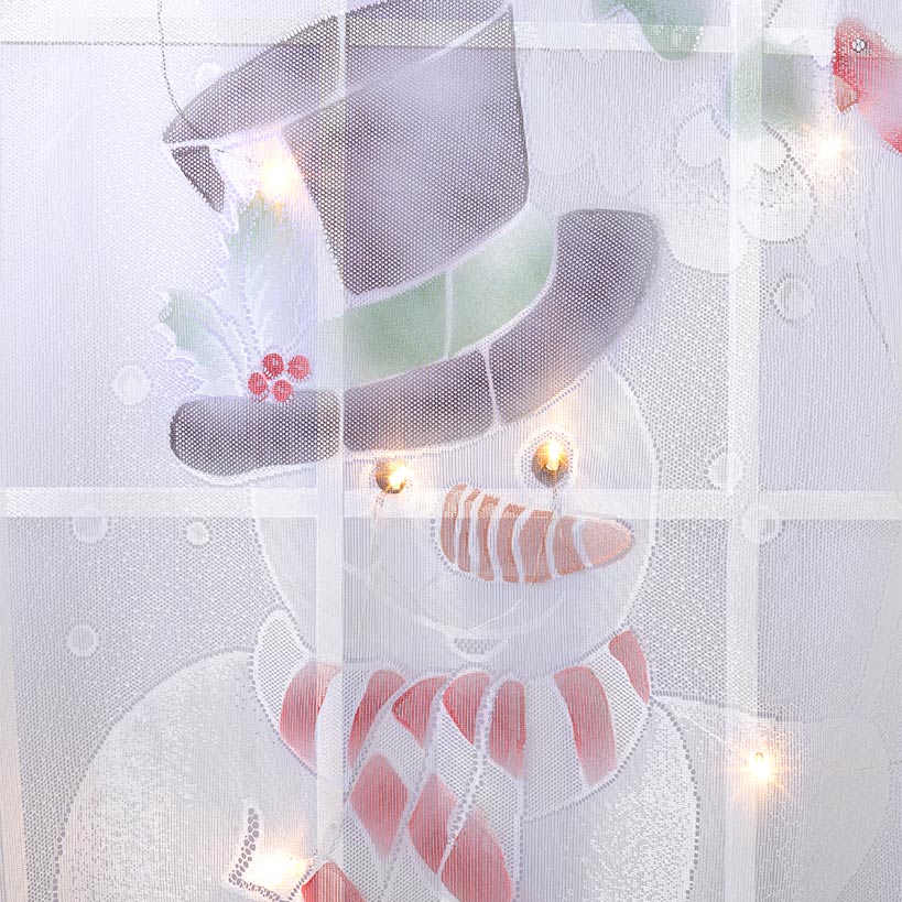Pre-Lit Santa Window Panel