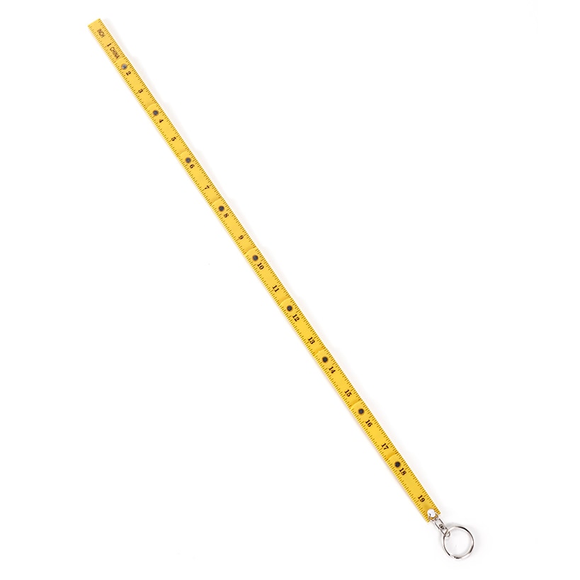 Set of 2 Mini Fold-Up Keychain Rulers