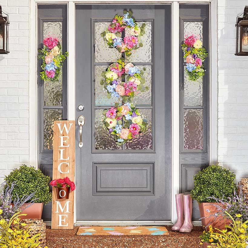 Welcome Spring Front Porch Decor