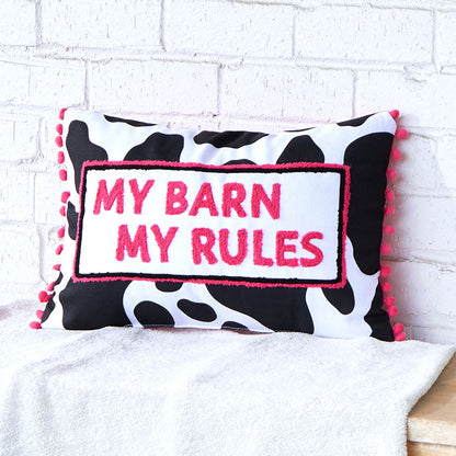Cowgirl Embroidered Decorative Pillow