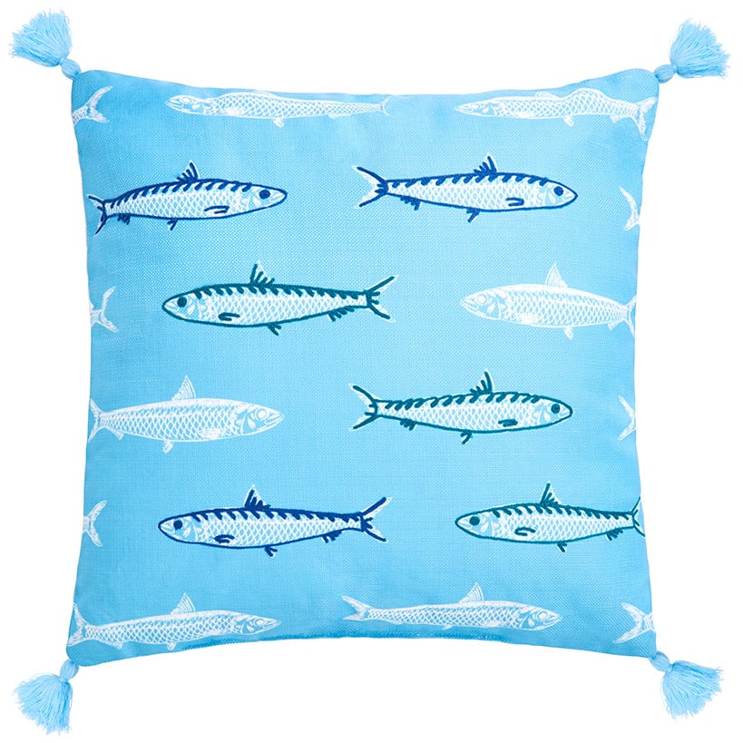 Gone to the Lake Embroidered Decorative Pillow
