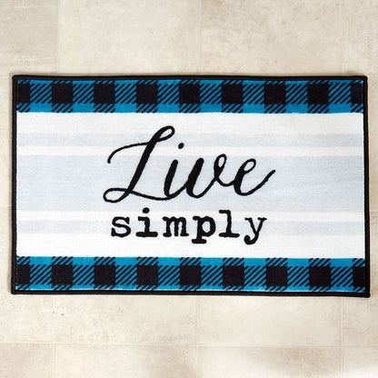 Live Simply Bathroom Rug