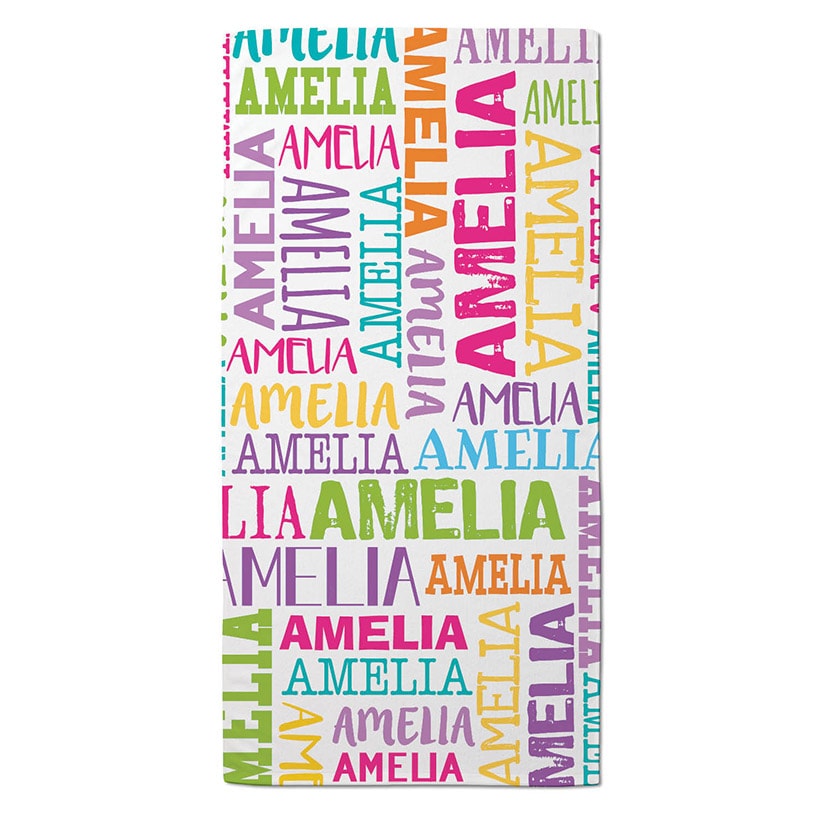 Personalized Name Beach Towels#select-towel_pastel