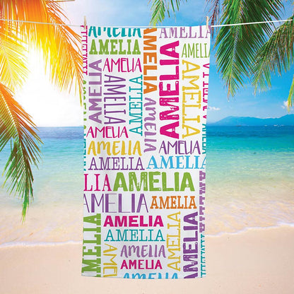 Personalized Name Beach Towels