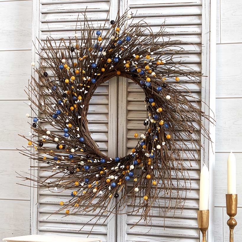 Colorful Country Berry Wreath, Garland or LED Candle#select-item_coastal-wreath
