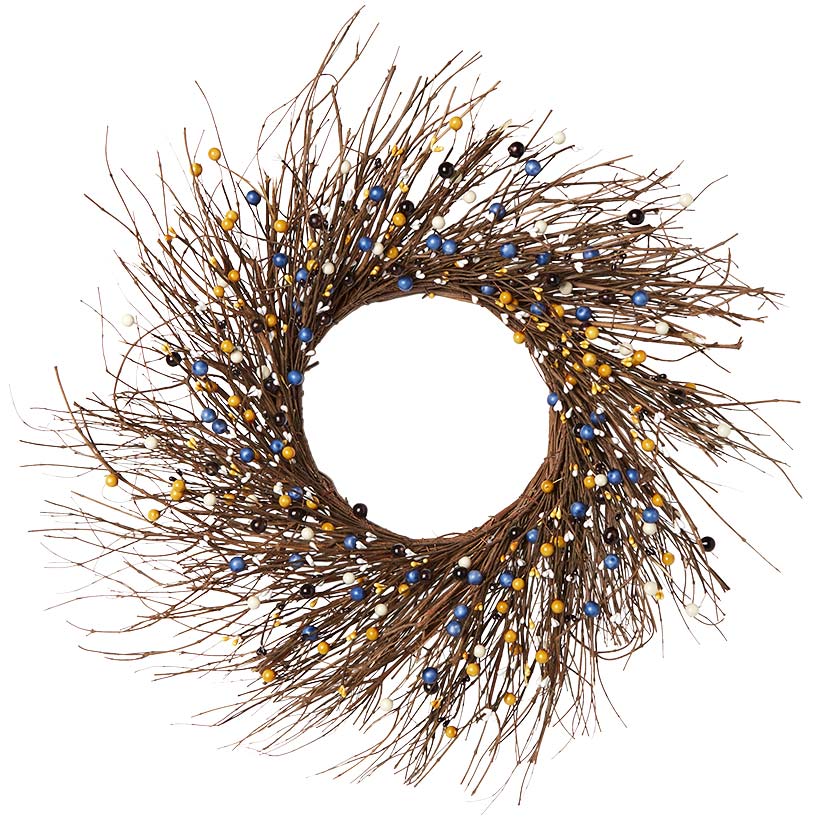 Colorful Country Berry Wreath, Garland or LED Candle