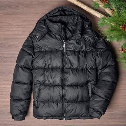 Men's Black Puffer Jacket