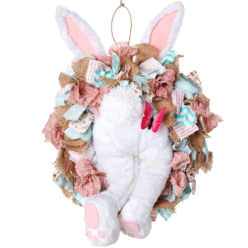 Easter Bunny Butt Wreath - Boy or Girl