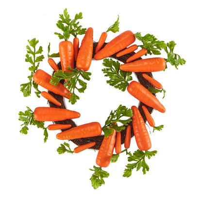 Easter Country Bunnies, Decorative Carrot Garland, or Carrot Wreath