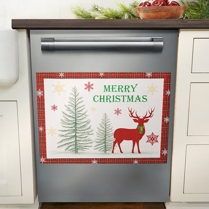 Christmas Deer Kitchen - Magnet, Towels, Tray, or Salt & Pepper Shakers
