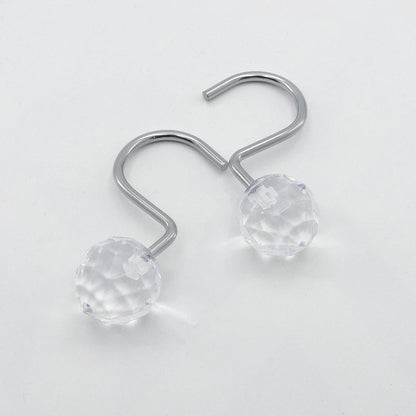 Set of 12 Rust Resistant Shower Curtain Hooks - 6 Designs!