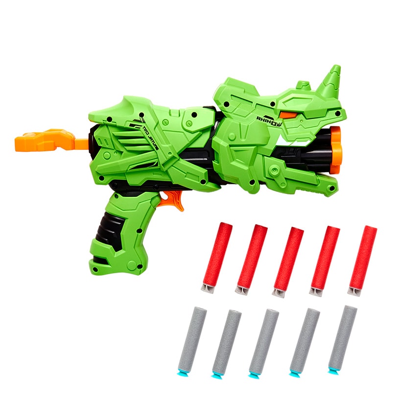Dino Foam Dart Blaster - 4 Dart Capacity for Ultimate Target Practice Fun