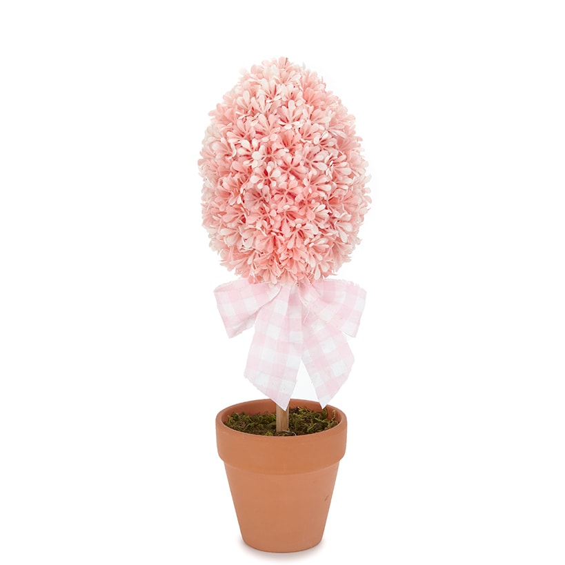 Colorful Faux Boxwood Collection Potted Topiaries