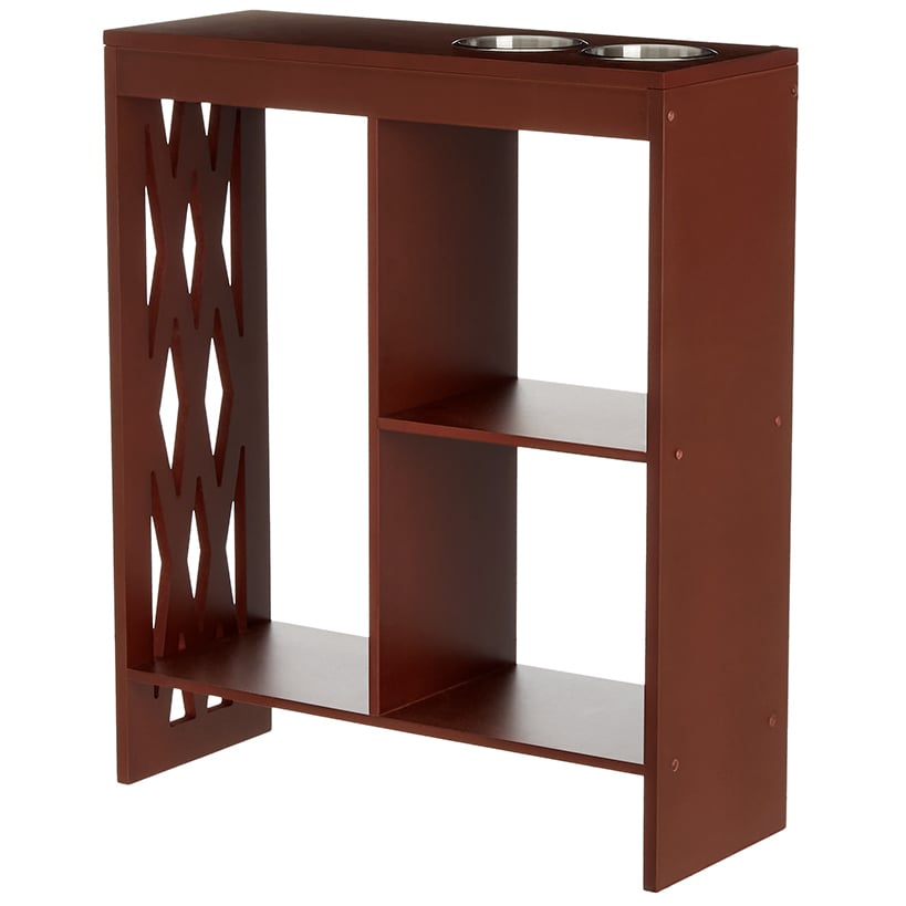 Decorative End Table with Drink Holder