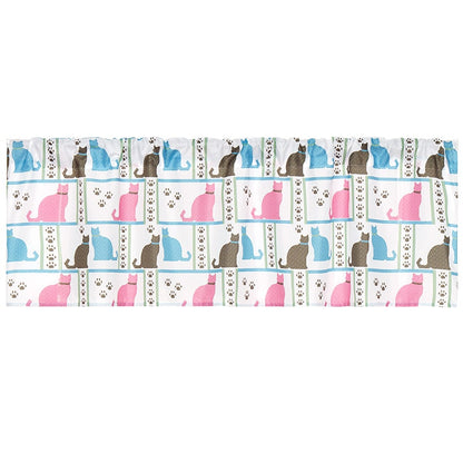 Cat Paw Print Shower Curtain or Valance
