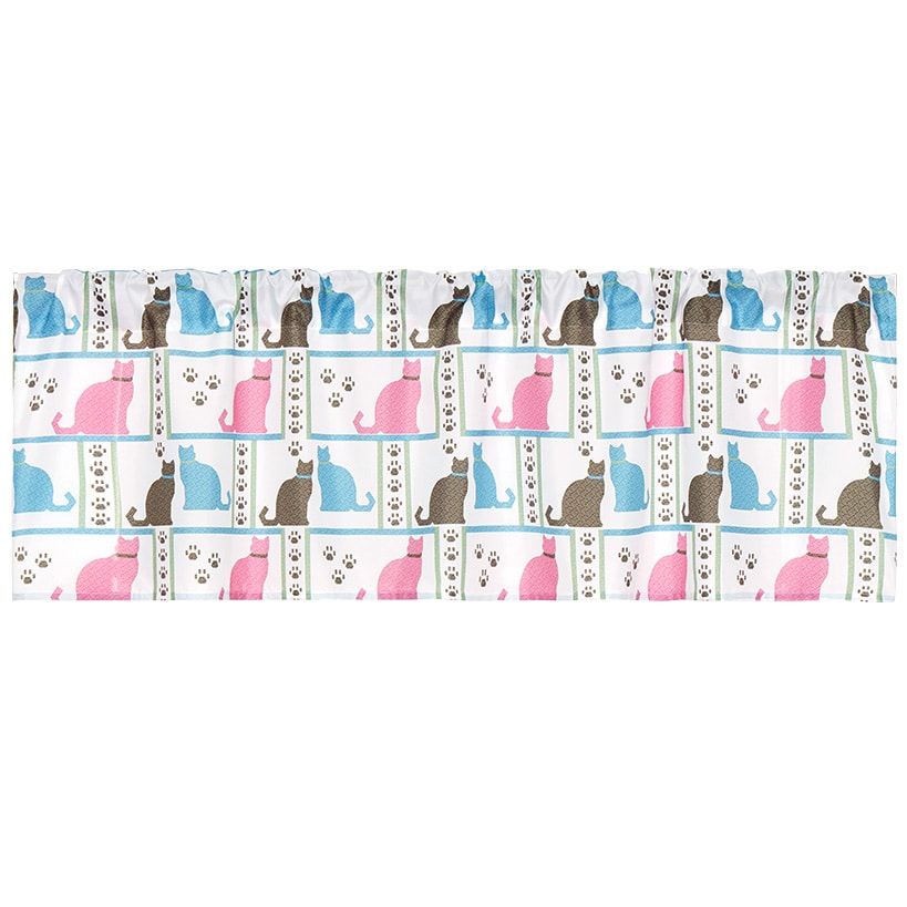 Cat Paw Print Shower Curtain or Valance