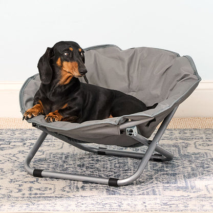 Pet Moon Chair Bed Foldable Indoor Outdoor Elevated Adjustable Height