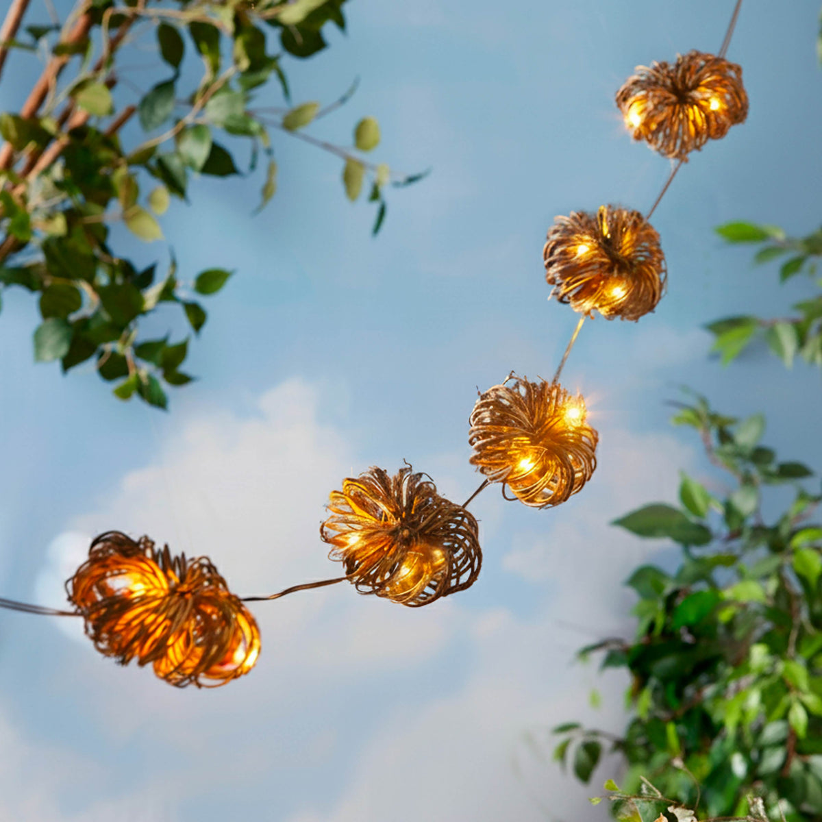 Lighted Pumpkin String Lights