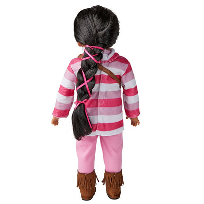 Life-Like Girl Doll With Casual Outfit, 18"