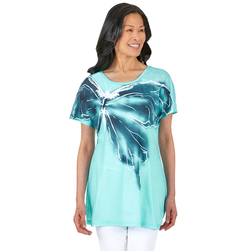 Graphic Print Tunic Top