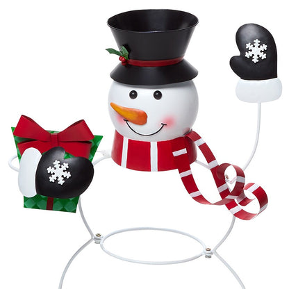 Snowman Buffet Plate and Utensil Holder#select-tray_snowman