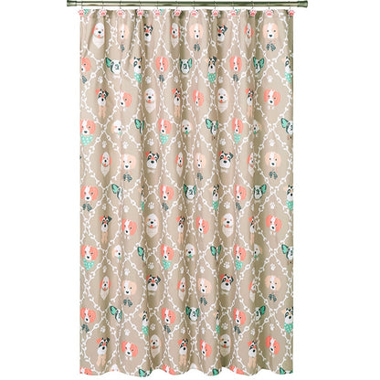 I Woof You Shower Curtain with Buttonholes