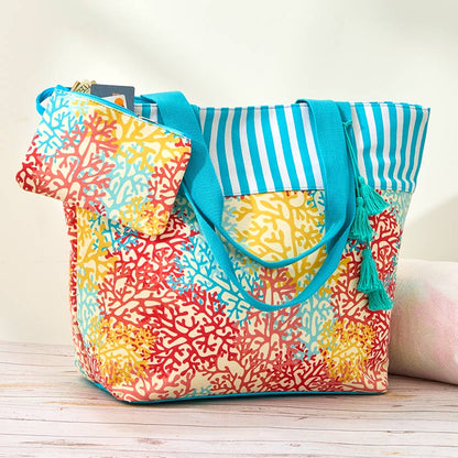 Beach Bag with Wet Pouch