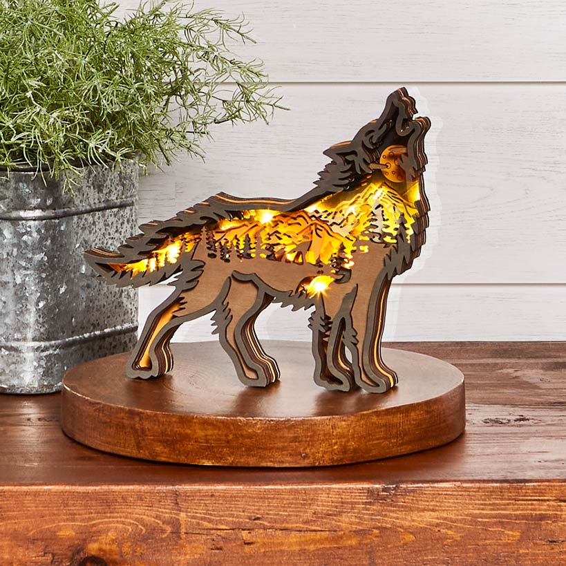 Lighted Woodland Animals#select-animal_wolf