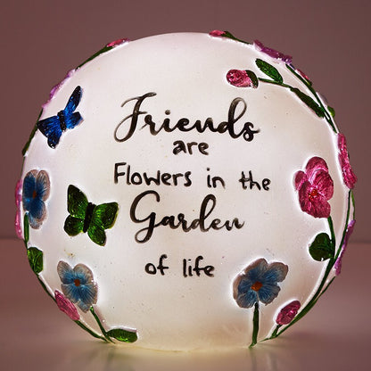 Lighted Ball Décor With Sentiment - Dream Big, Friends, or Sunshine