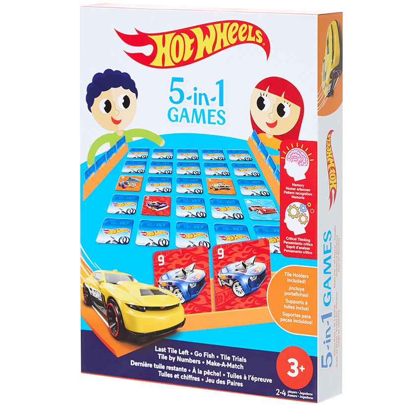 Mattel® Hot Wheels 5-in-1 Family Game