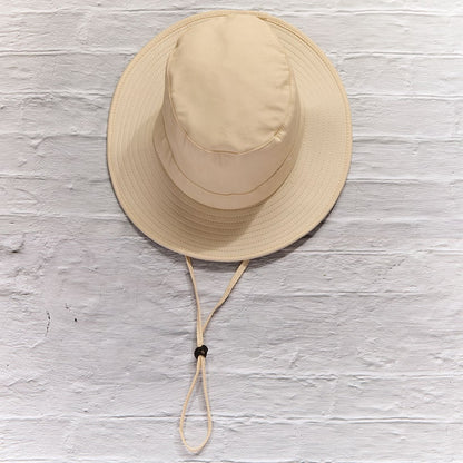 Cotton Bucket Hat with Adjustable Drawstring