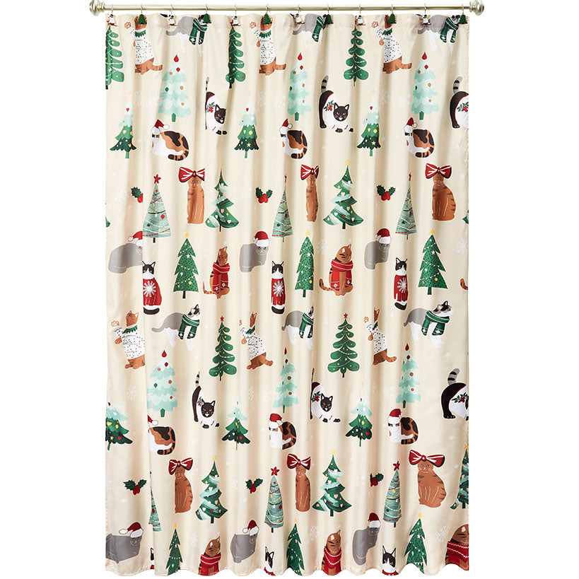 Merry Catmas Shower Curtain