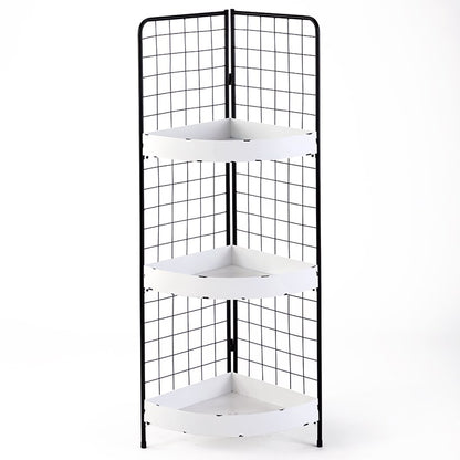 3-Tier Metal Corner Shelves
