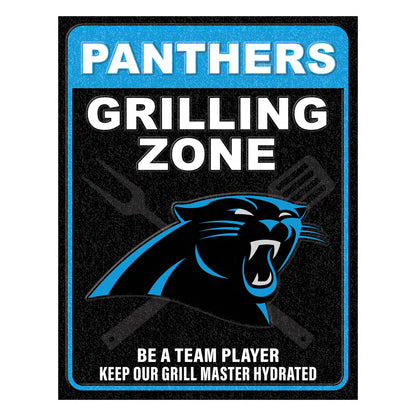 NFL Grill Zone Metal Sign
