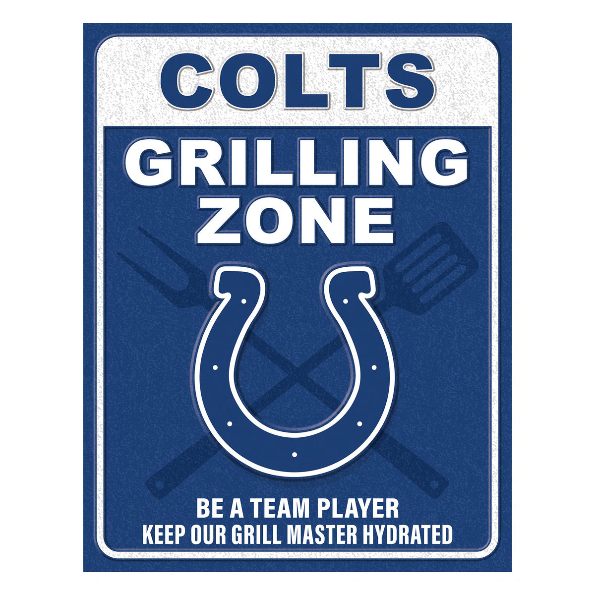 NFL Grill Zone Metal Sign