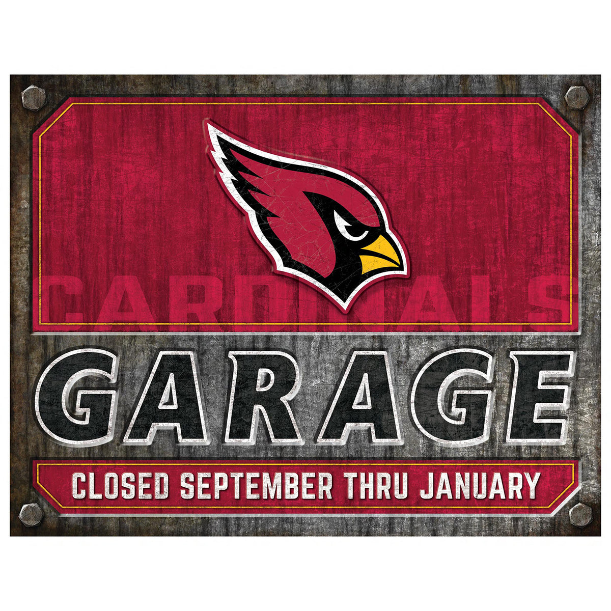 NFL Garage Metal Sign