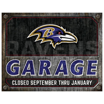 NFL Garage Metal Sign