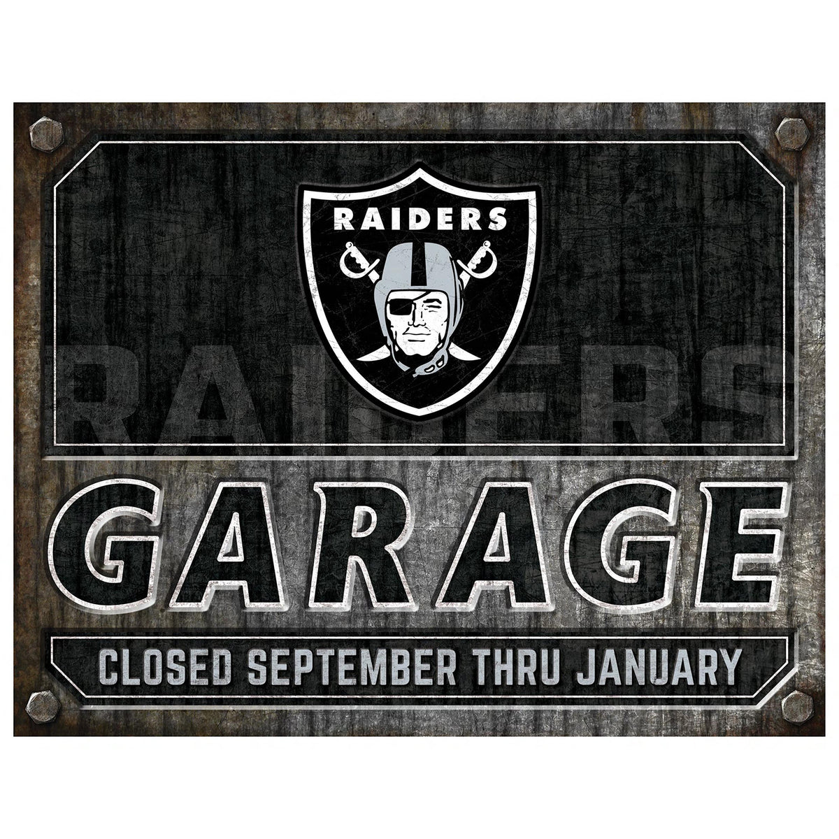 NFL Garage Metal Sign