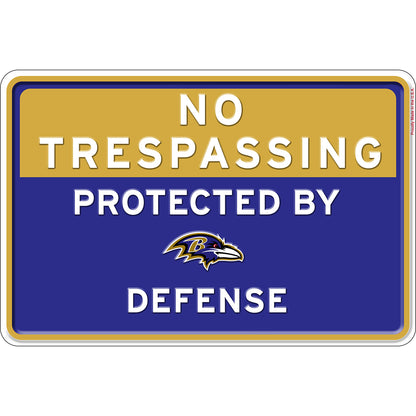 NFL No Trespassing Metal Sign