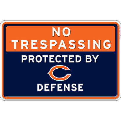 NFL No Trespassing Metal Sign