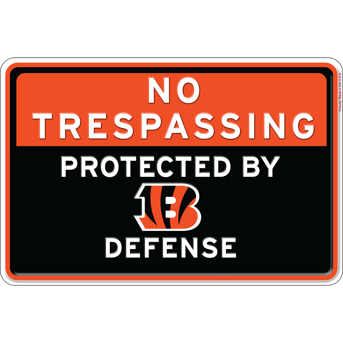 NFL No Trespassing Metal Sign