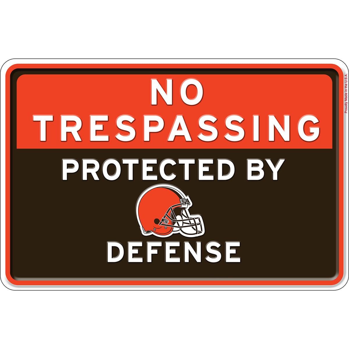 NFL No Trespassing Metal Sign