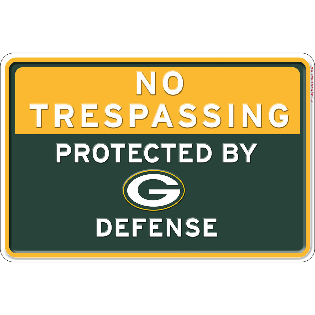 NFL No Trespassing Metal Sign