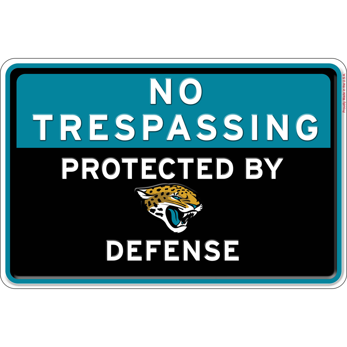 NFL No Trespassing Metal Sign