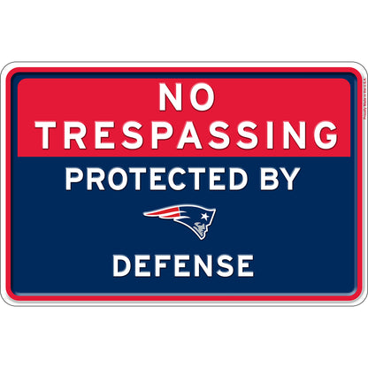 NFL No Trespassing Metal Sign