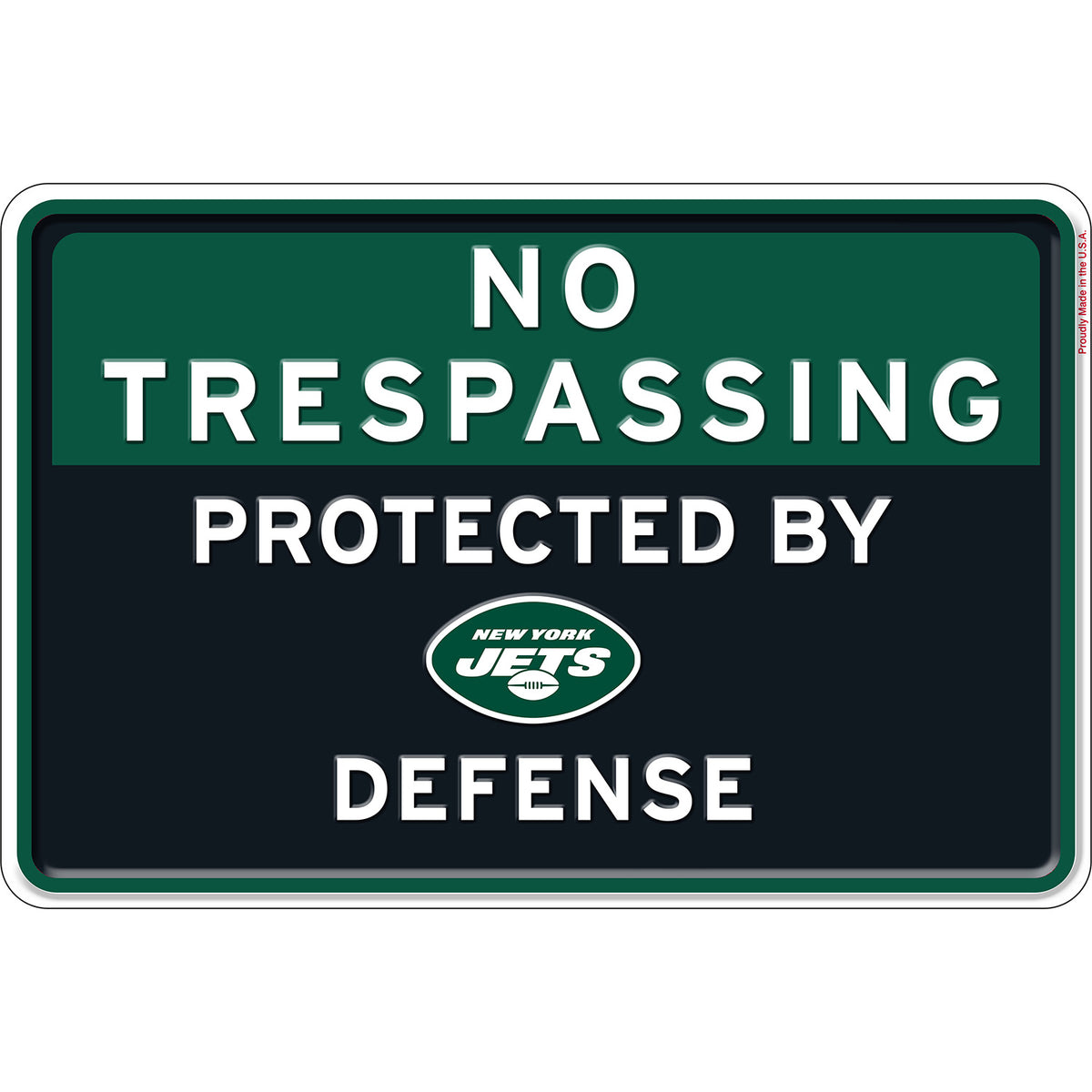 NFL No Trespassing Metal Sign