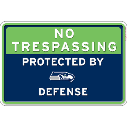 NFL No Trespassing Metal Sign