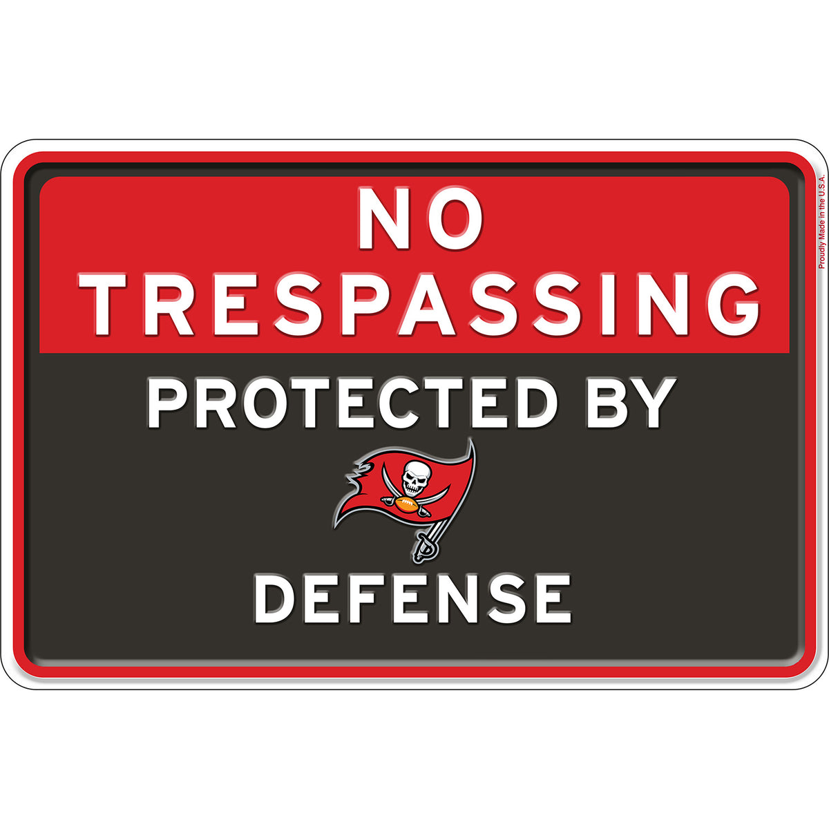 NFL No Trespassing Metal Sign