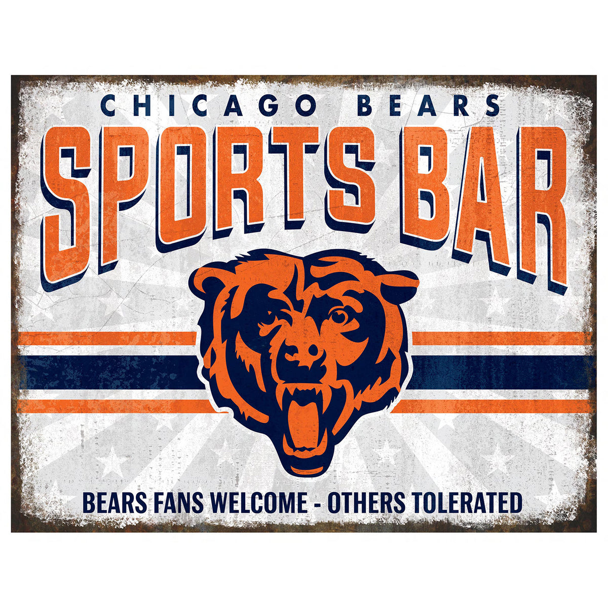 NFL Sports Bar Metal Sign